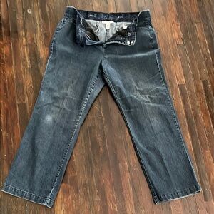 JM Collection Blue Relaxed Jeans with Vintage Appeal